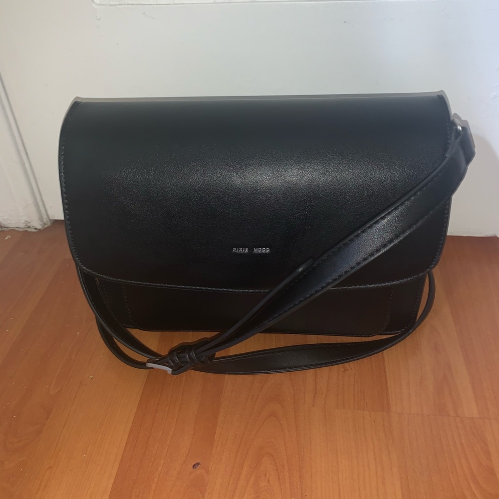 NWT Pixie Mood Vegan Leather Black Cross Body -Zoe